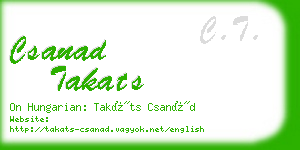 csanad takats business card
